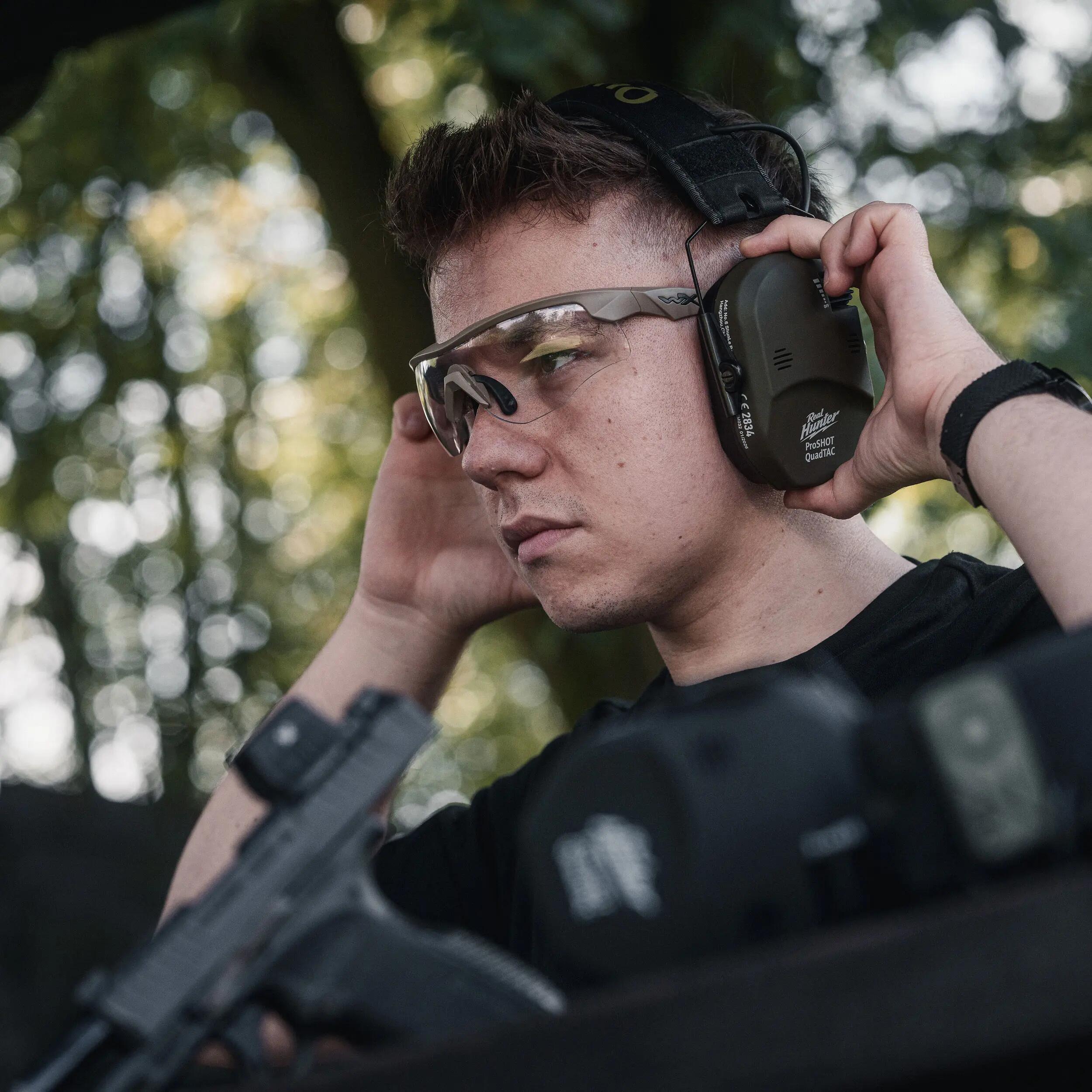 Słuchawki aktywne żelowe Active ProSHOT QuadTAC SNR 27 dB 7/8