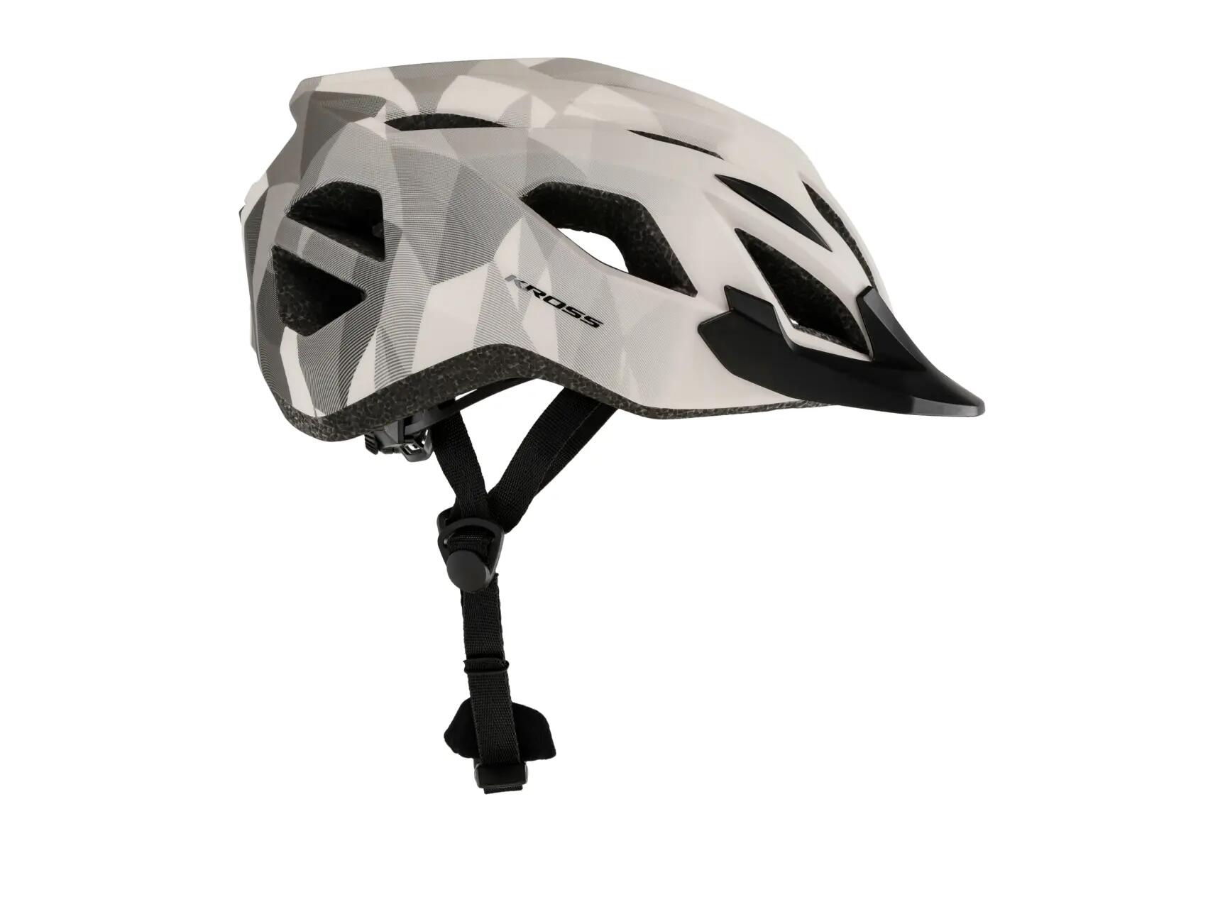 Szary kask rowerowy MTB KROSS RIDEX 2/7