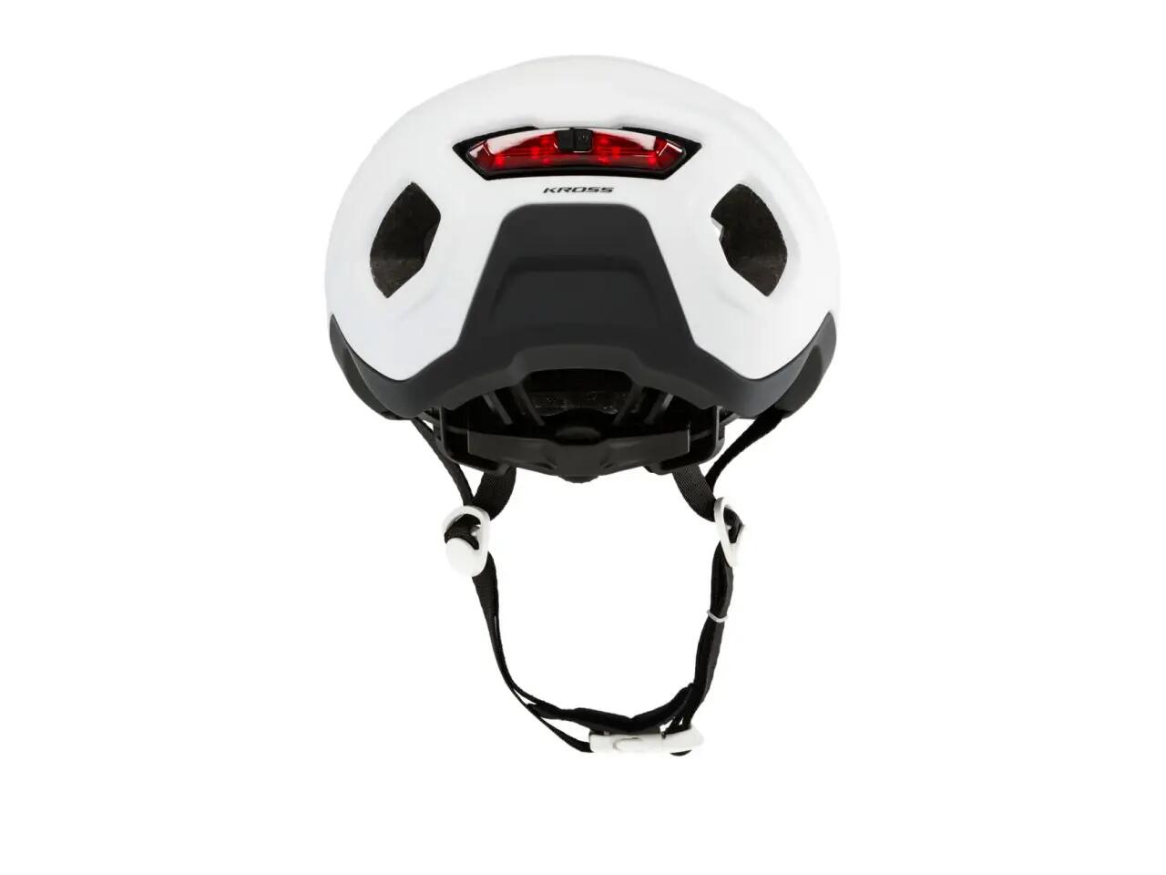 Biały kask rowerowy gravelowy KROSS RUSH 4/5