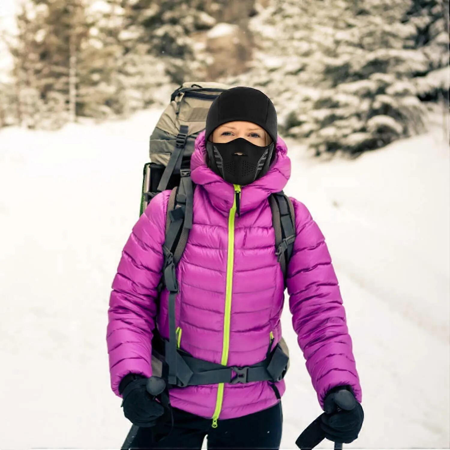 Masque de ski polaire coupe-vent d'hiver, cagoule, couvre-chef, masque thermique 4/4