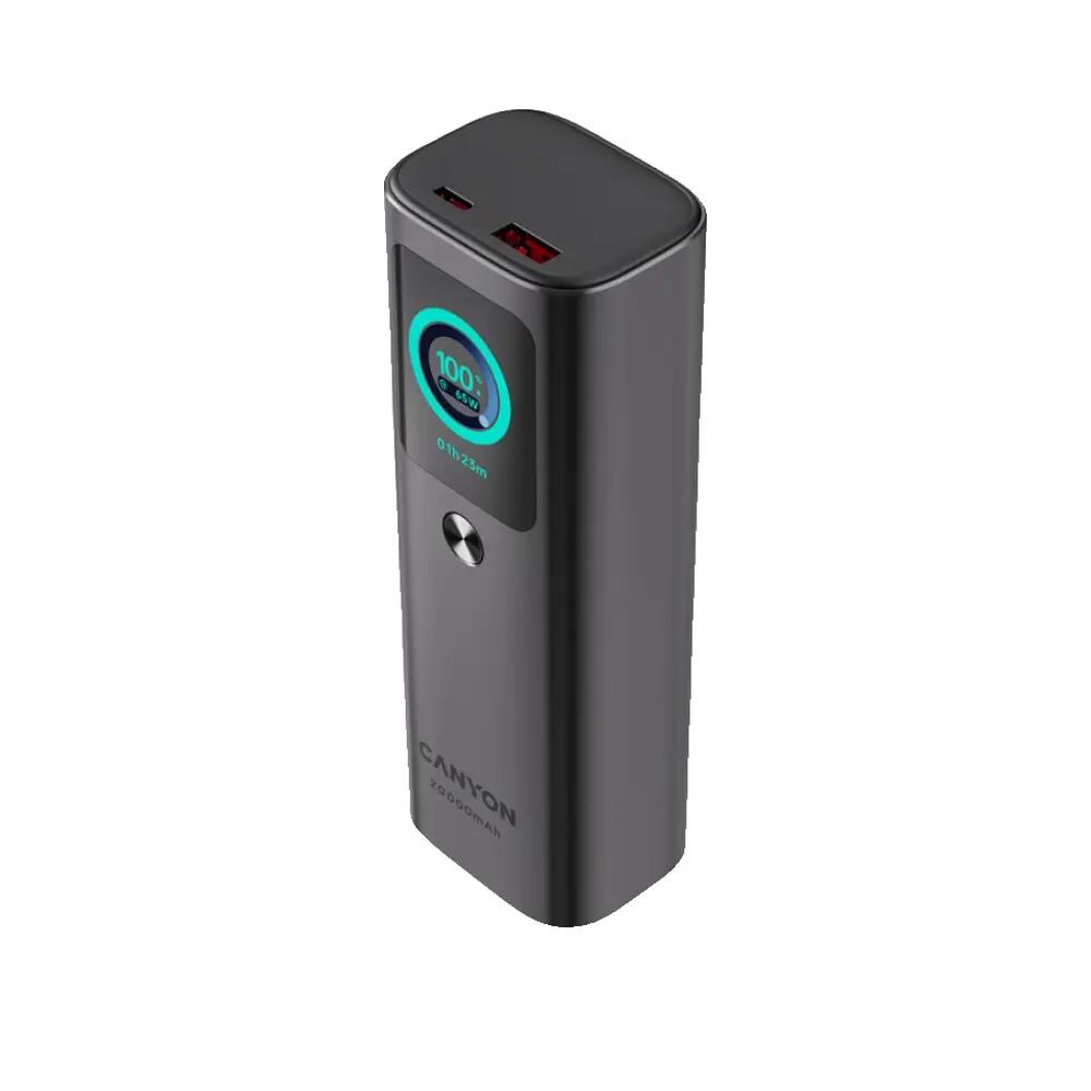 Bateria externa Canyon OnPower 265 20000mAh Alumínio Cinza escuro 2/2