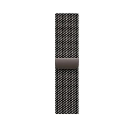 Bracelet connecté Apple Milanese Loop Acier Ardoise