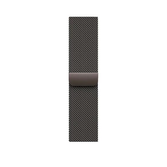 Bracelet connecté Apple Milanese Loop Acier Ardoise