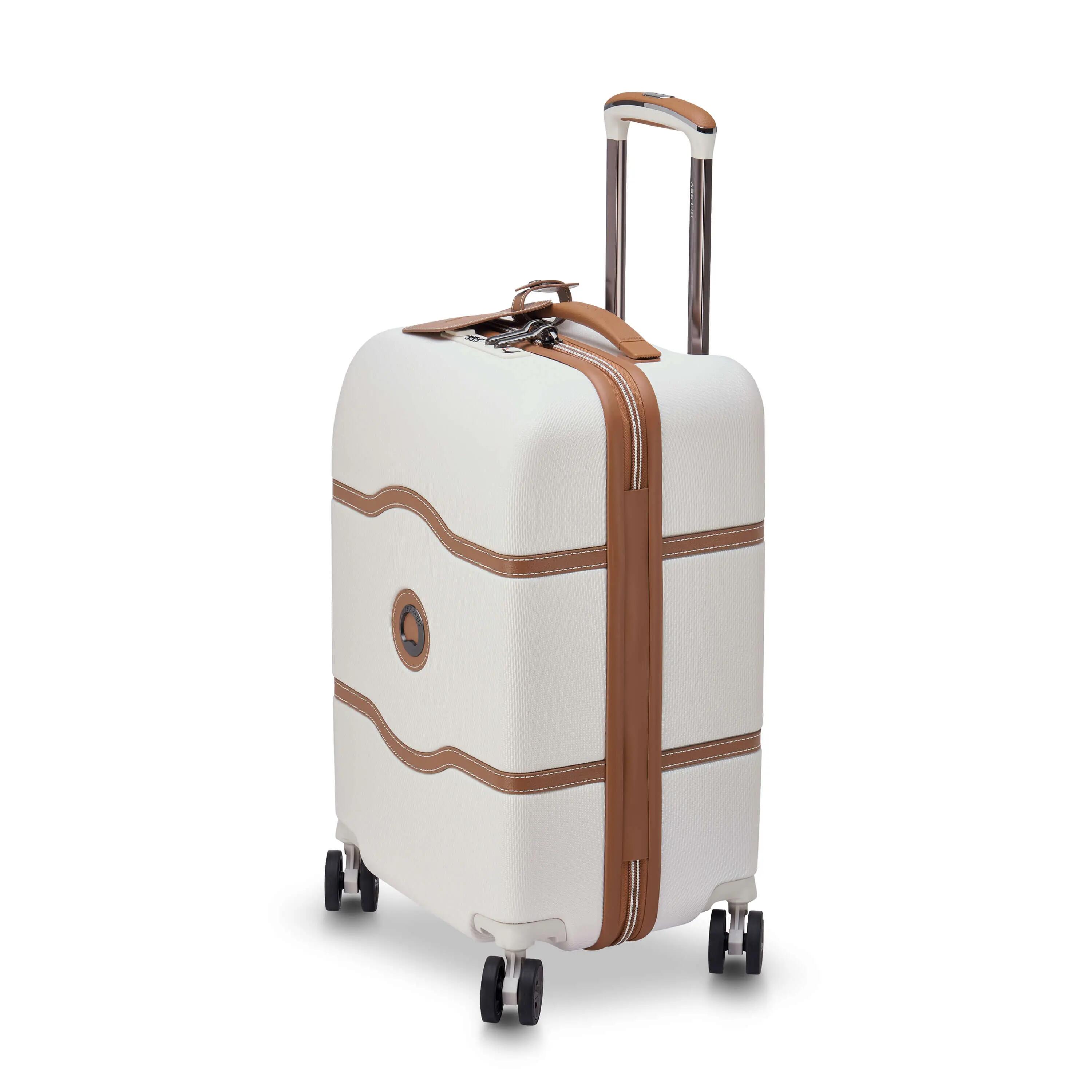Delsey Chatelet Air 2.0 Mała twarda biała walizka kabinowa na kółkach 55 cm 13/15