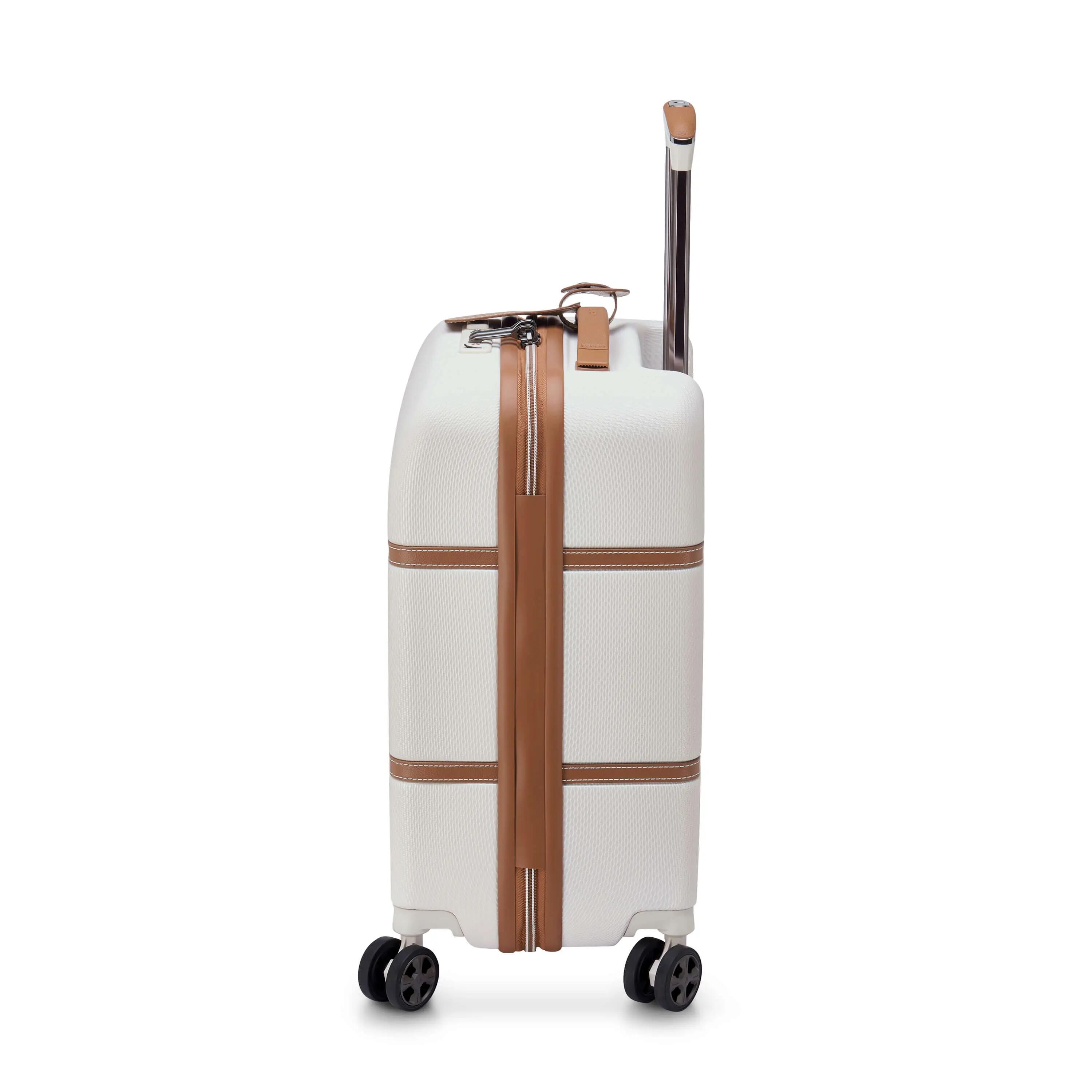 Delsey Chatelet Air 2.0 Mała twarda biała walizka kabinowa na kółkach 55 cm 12/15