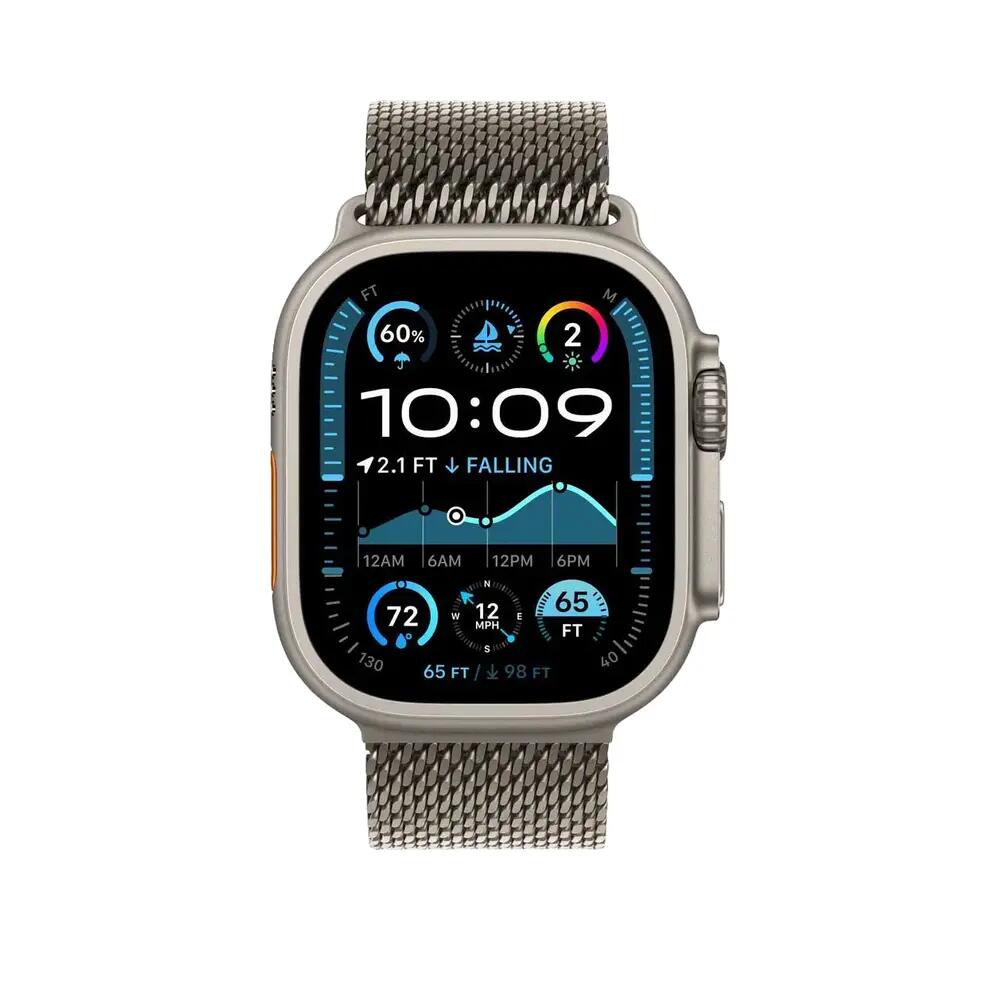 Accesorio Apple Reloj Milanese Loop Color Titanio 3/4