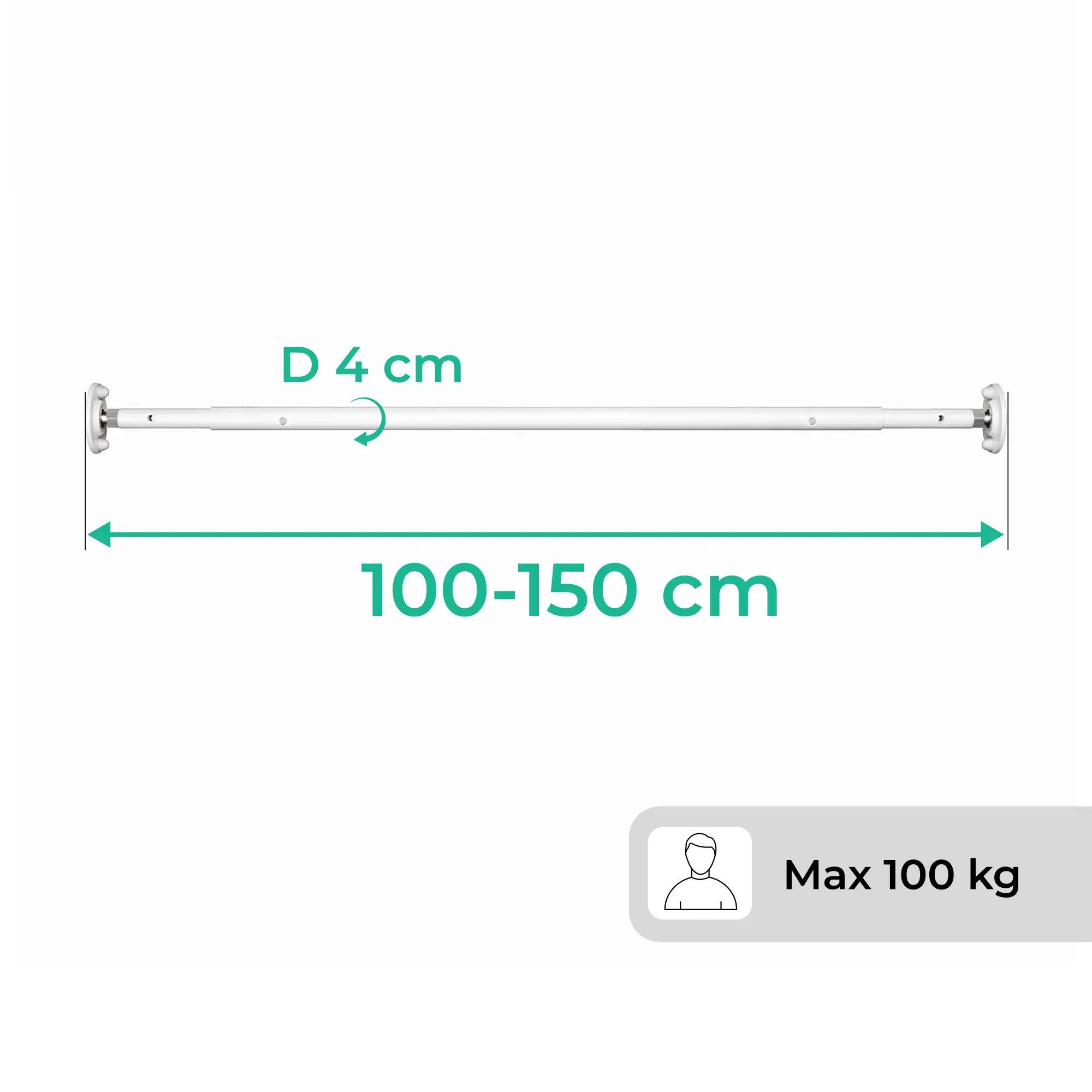 Bară De Tracțiuni Telescopică 100–150 Cm 6/7