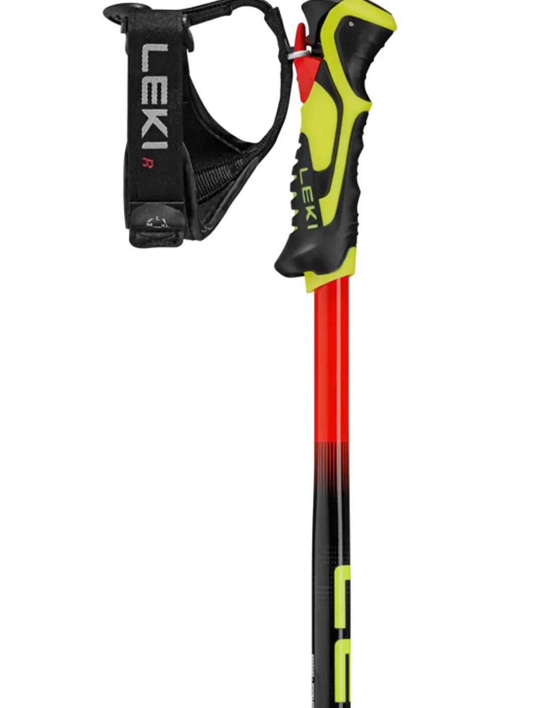Leki WCR Evo Lite SL TR Junior bastoncini da sci da slalom rosso-viola-giallo 3/7