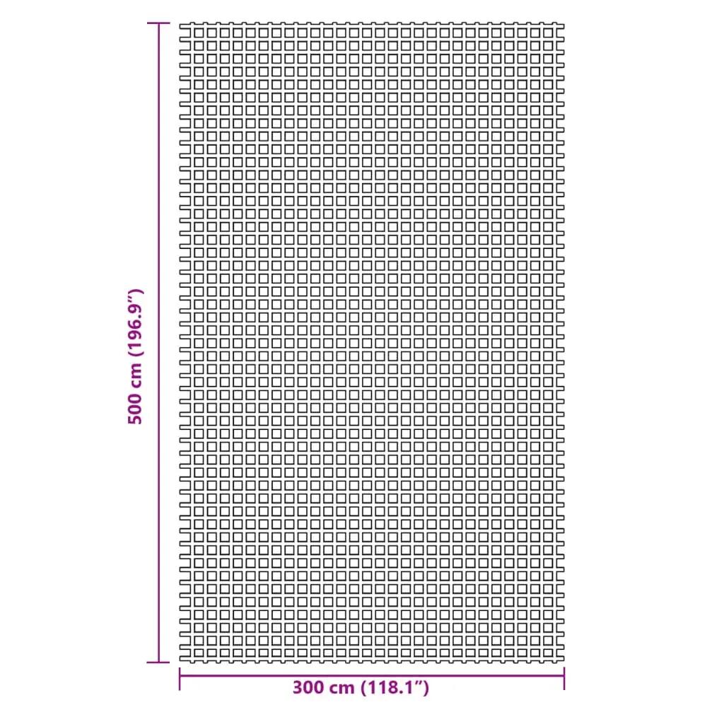 Tapis de sol tente antracite vidaXL polyester enduit mousse PVC 5 x 3 m 7/7