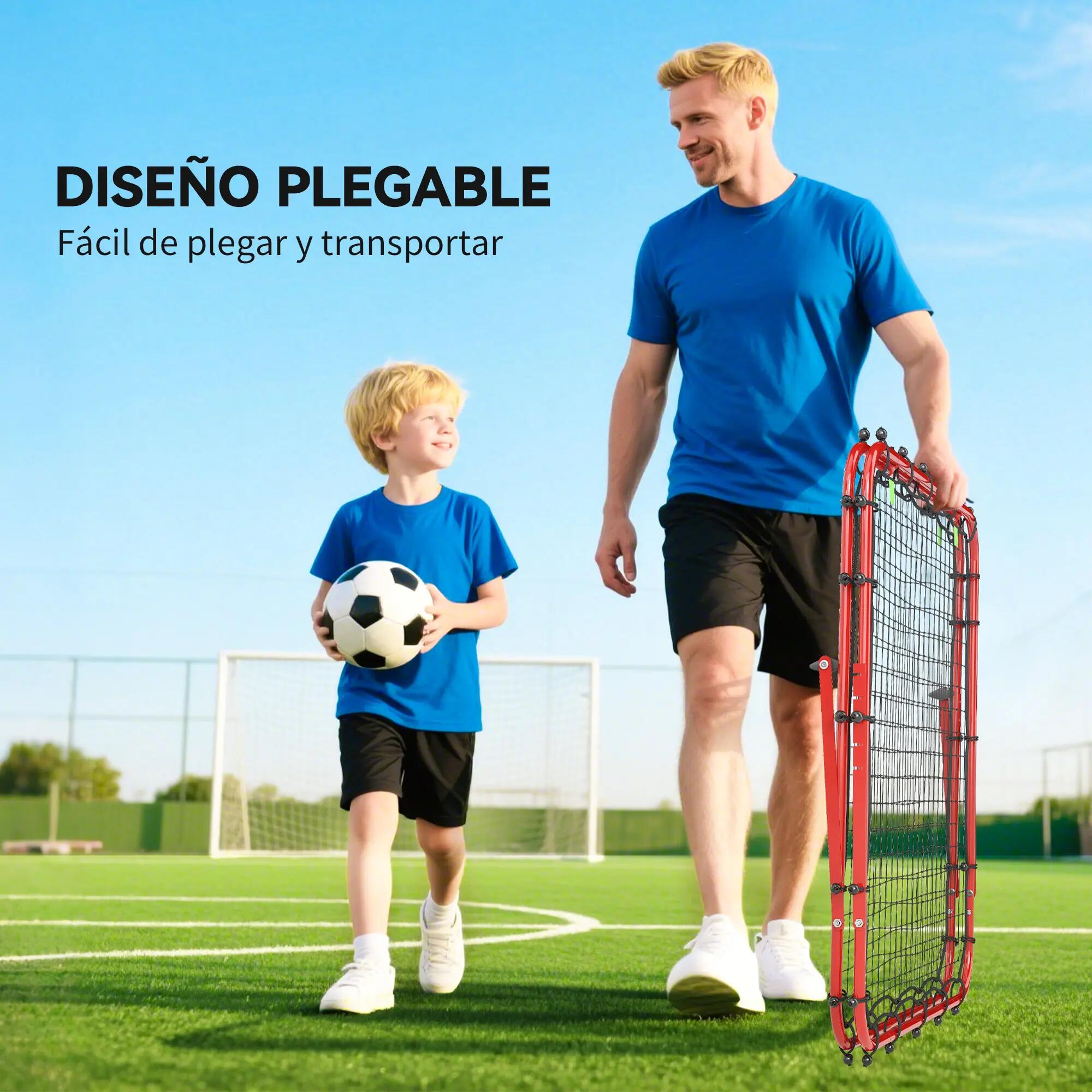 Filet de rebond pliable à angle réglable pour l'entraînement au football 7/9