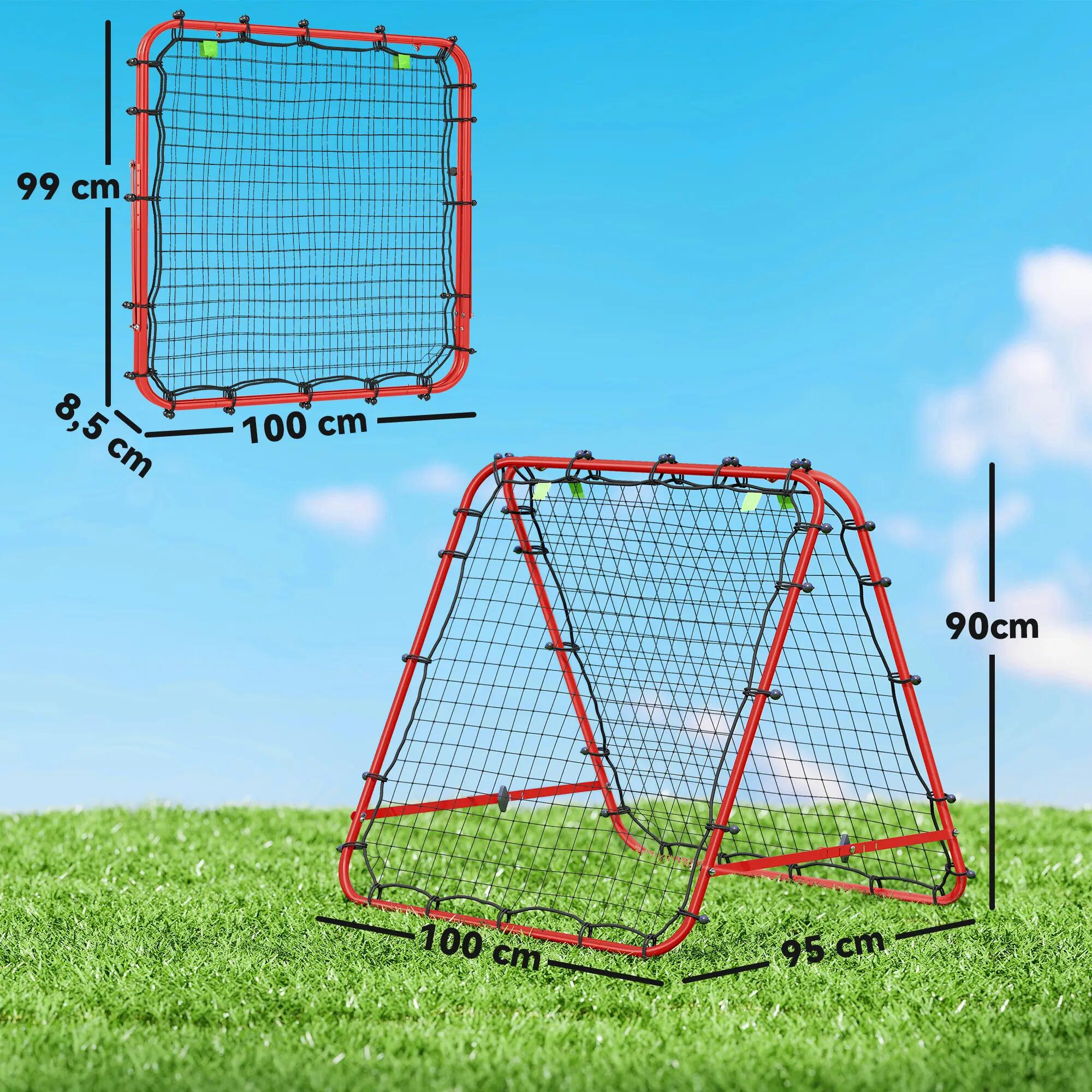 Filet de rebond pliable à angle réglable pour l'entraînement au football 5/9