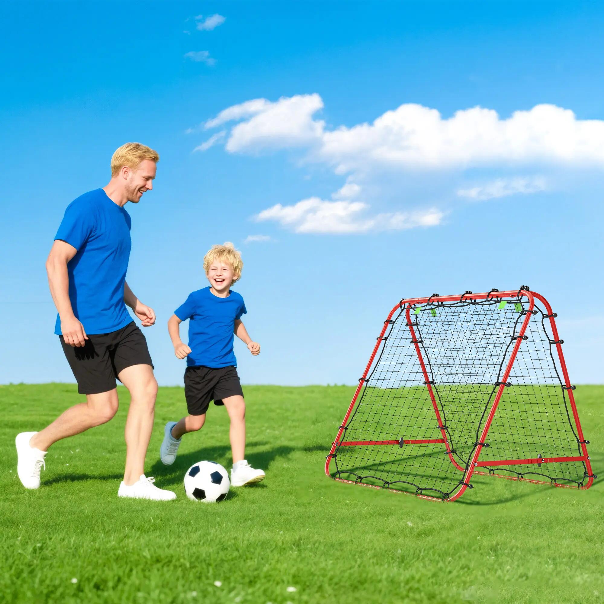 Filet de rebond pliable à angle réglable pour l'entraînement au football 4/9