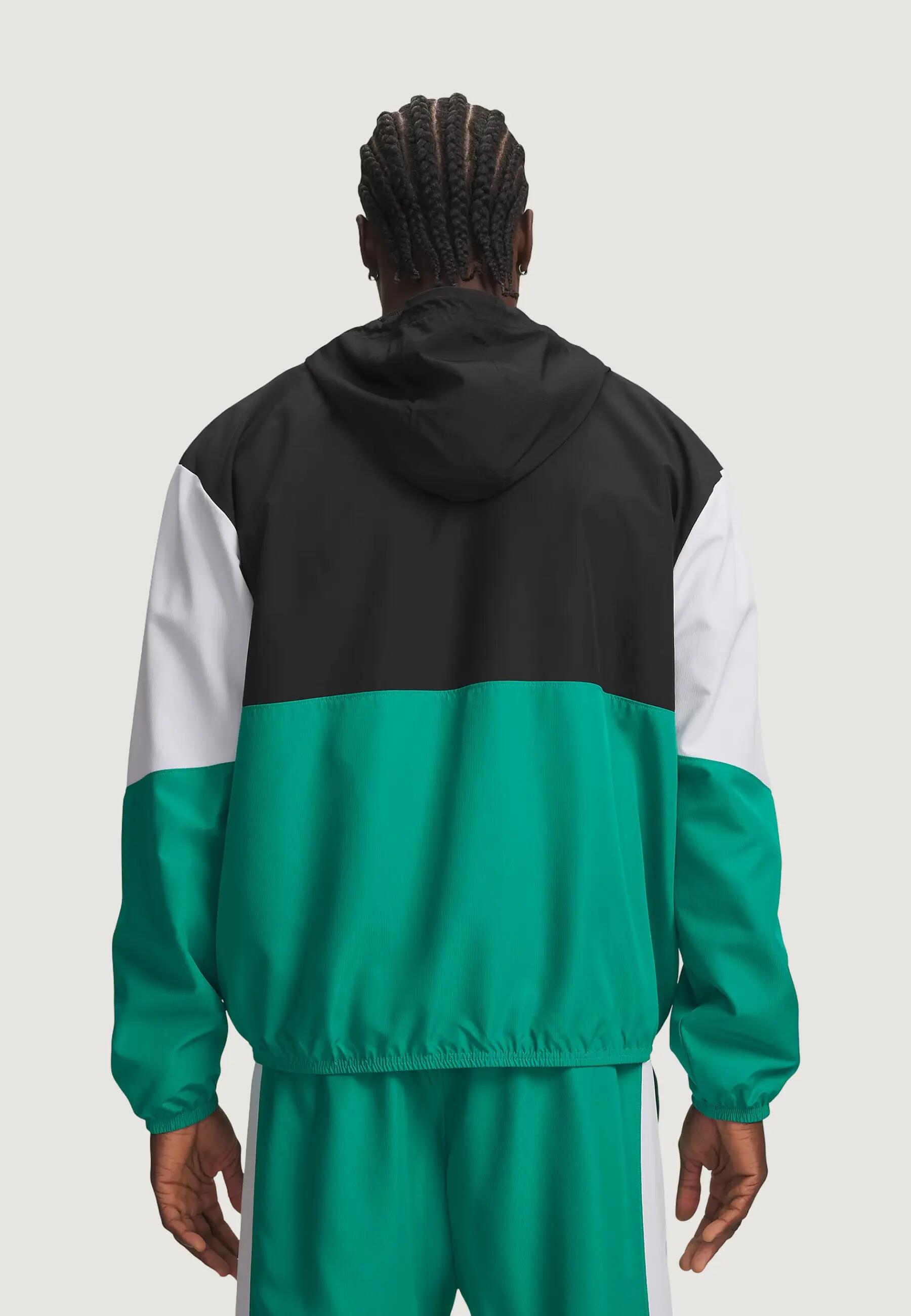 Sweater UA RIVAL WOVEN CB JACKET HEREN Zwart 3/4