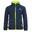 Kinder Fleece Jacke Oppdal XT Marineblau/Lime