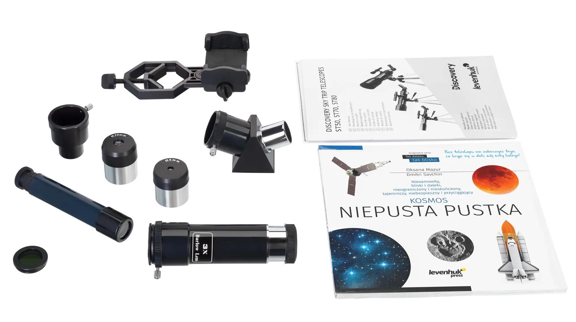 Teleskop Levenhuk Discovery Sky Trip ST50 z książką w języku polskim 4/15