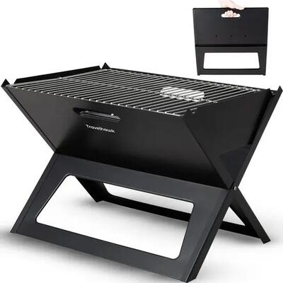Barbecue pieghevole – portatile – griglia 44 × 32 cm