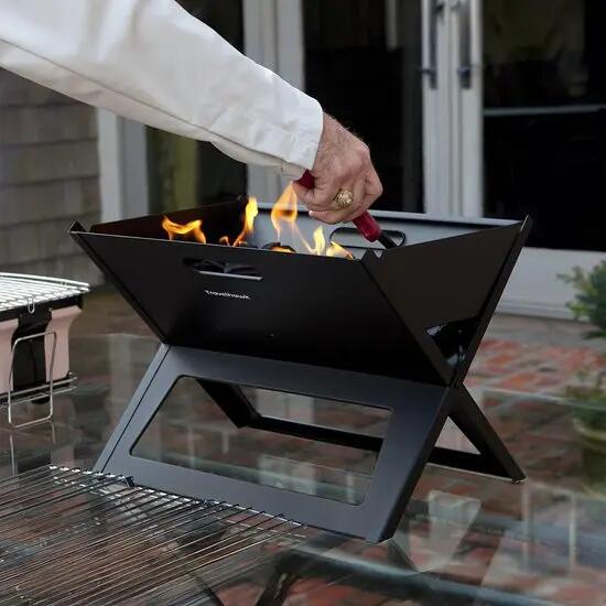 Barbecue pieghevole – portatile – griglia 44 × 32 cm 3/5