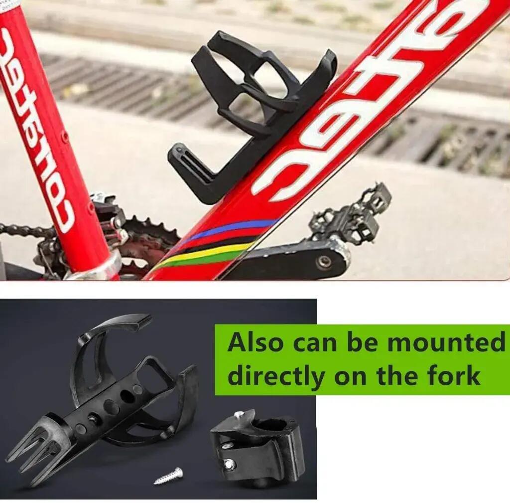 Porte-bouteille pour vélo, lot de 2, ultraléger, rotatif à 360°, compatible avec 5/6
