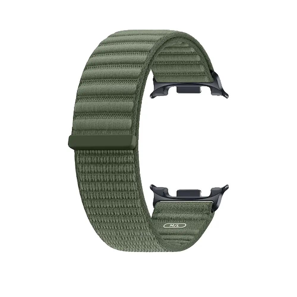 Olive stoffen armband Samsung 3/3
