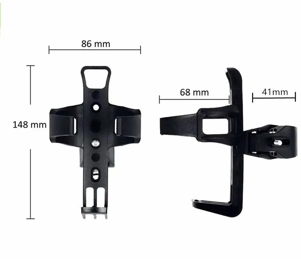 Porte-bouteille pour vélo, lot de 2, ultraléger, rotatif à 360°, compatible avec 2/6