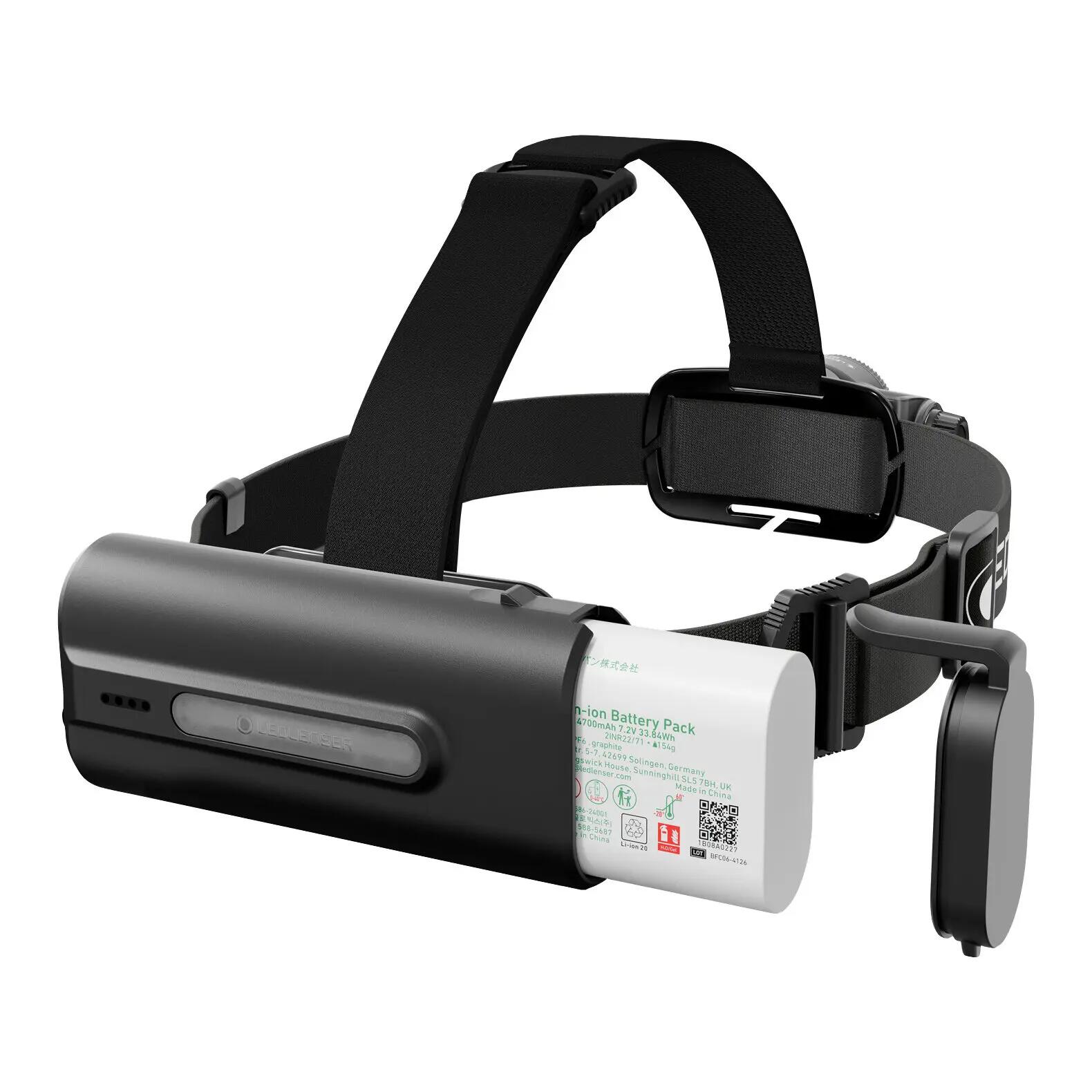 Lampe frontale rechargeable 3400lm, RGB, portée 320m, IP67, H19R 4/7