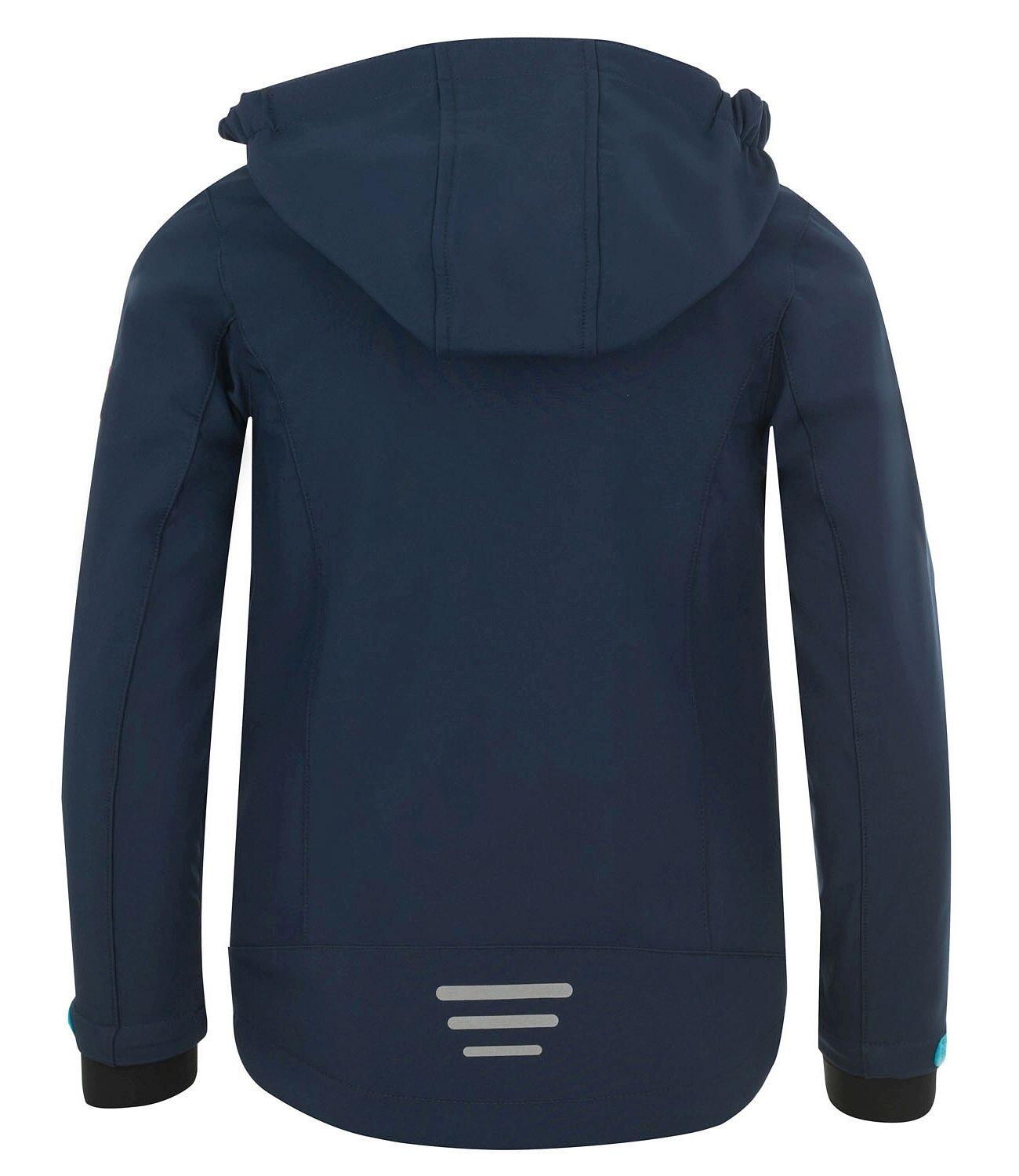 Kinder Jacke Preikestolen Wasserabweisend Marineblau / Türkis / Mint 2/4