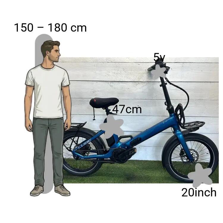Bicicletta usata Cube Fold Hybrid (elektrische vouwfiets) 2/4