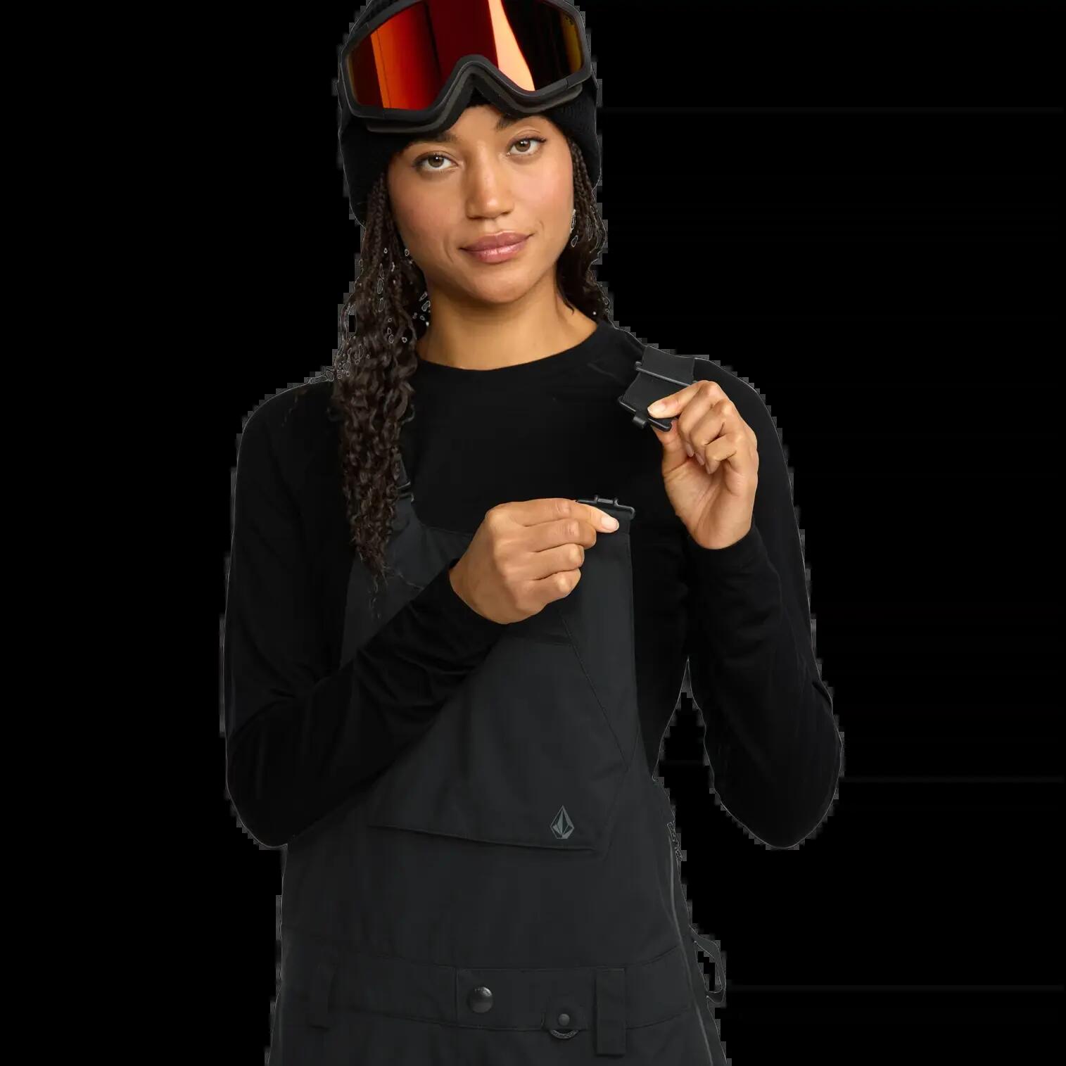 Calças de snowboard Volcom ASH STRETCH GORE BIB OVERALL Preto 7/8