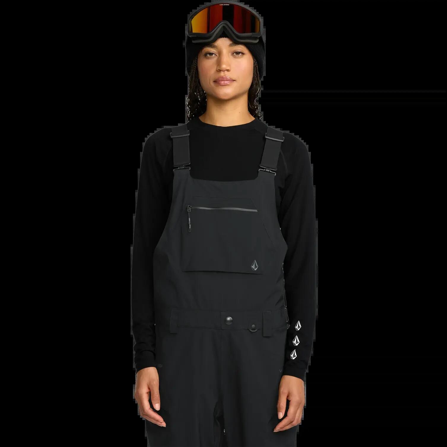 Calças de snowboard Volcom ASH STRETCH GORE BIB OVERALL Preto 6/8