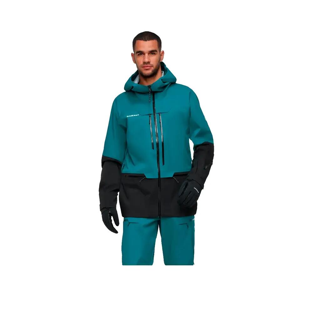 Veste imperméavel Mammut Haldigrat para homem 3/4