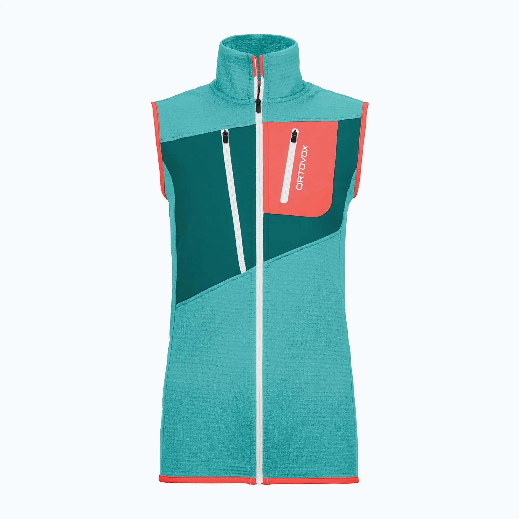 Gilet in pile da donna ORTOVOX Fleece Grid Vest 3/4