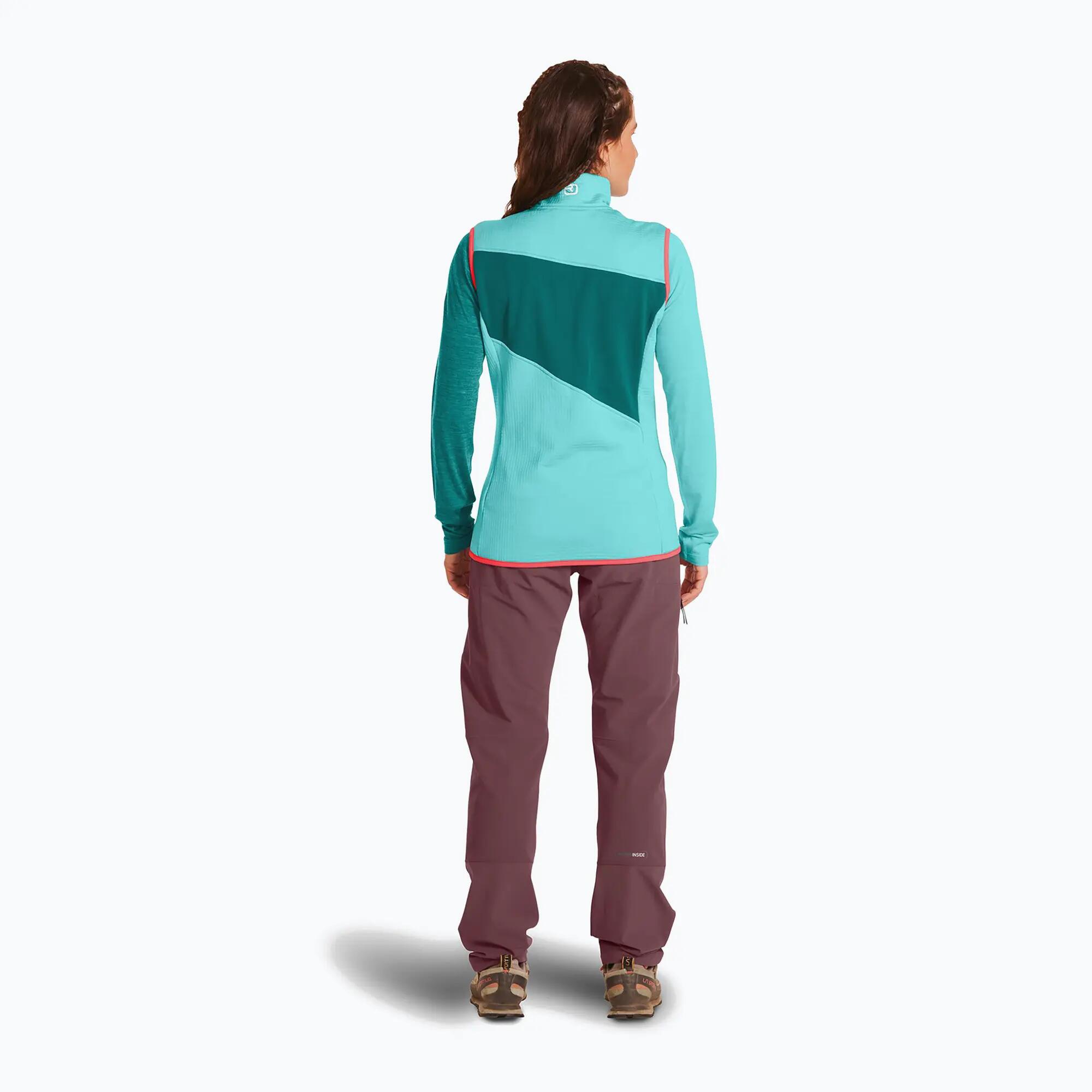 Gilet in pile da donna ORTOVOX Fleece Grid Vest 2/4