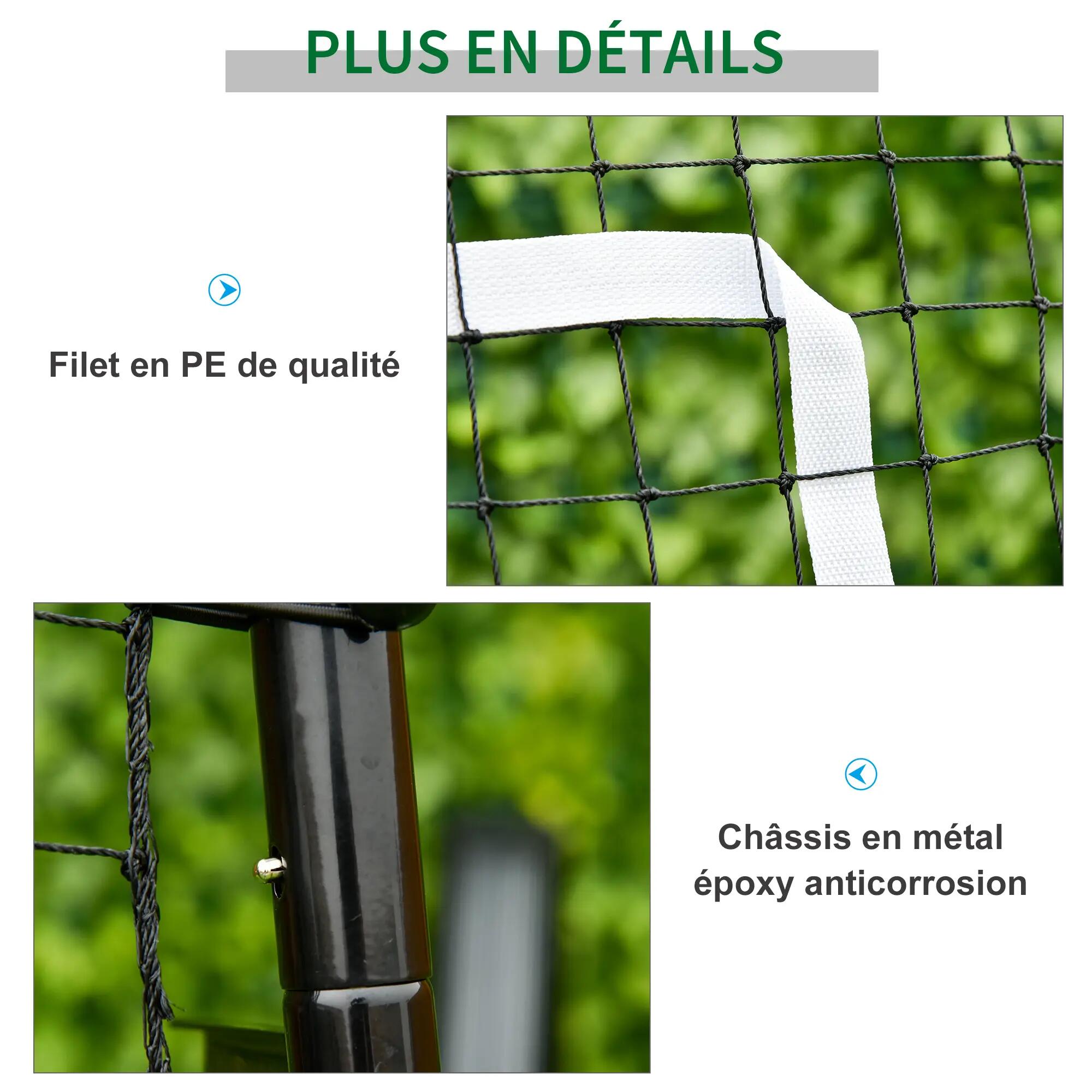 Filet de rebond de football ajustable hauteur angle réglables rebondeur pour 8/9