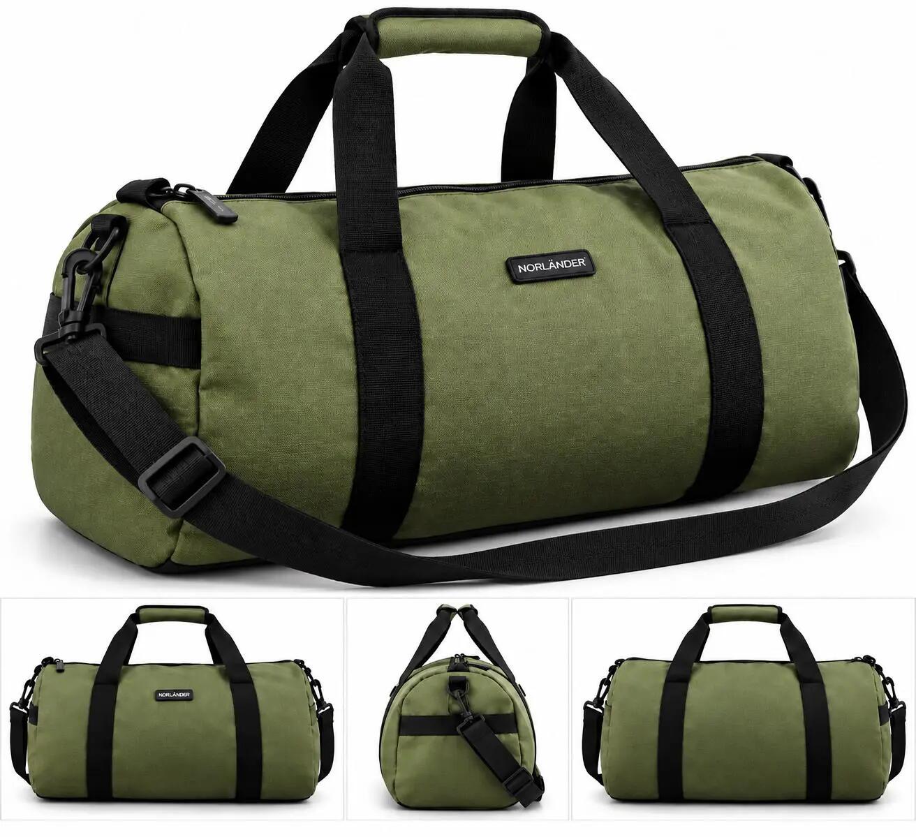 NORLÄNDER Outdoor Duffel Bag 27L Torba Sportowa Podróżna Weekendowa Zielona 1/7
