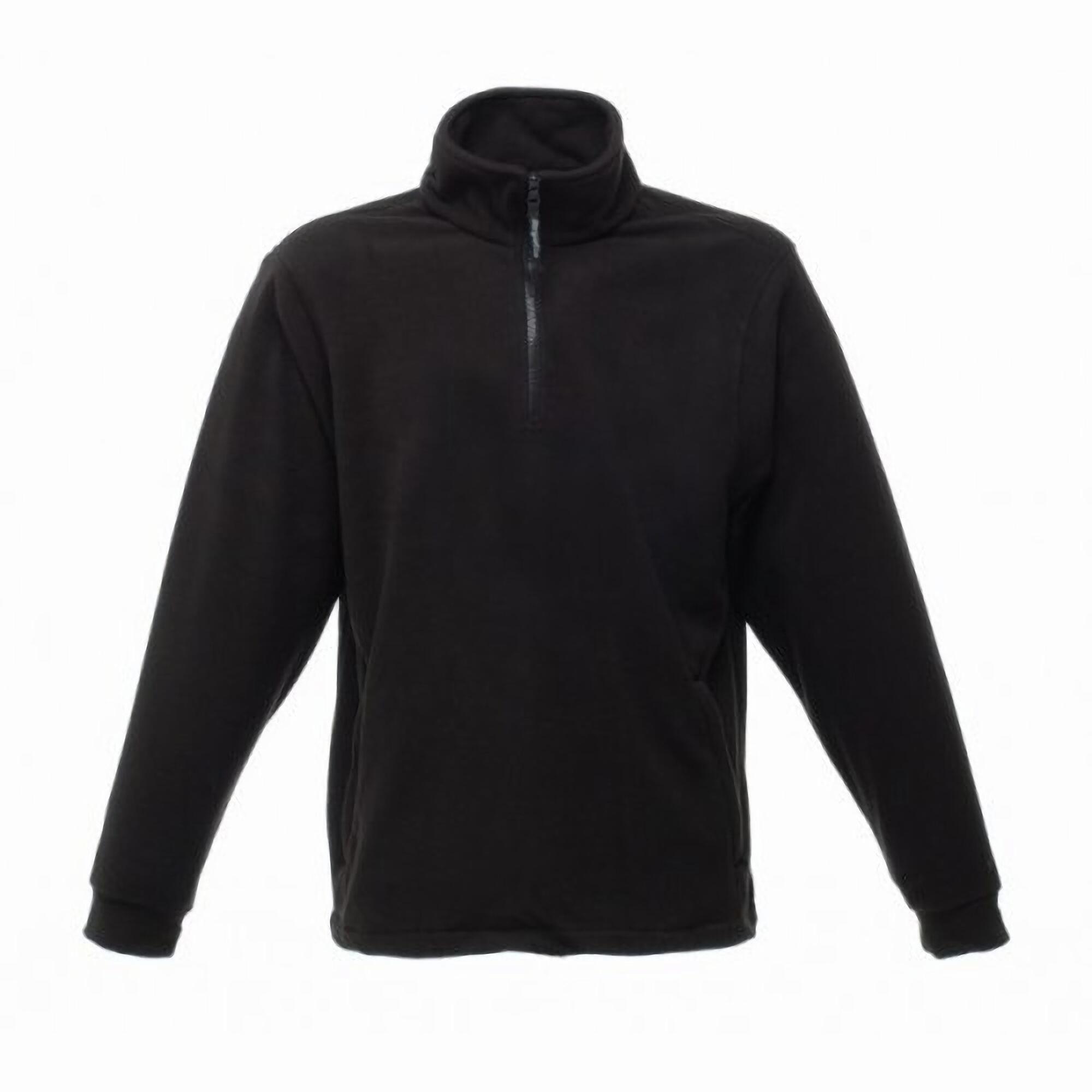 Thor Overhead Half Zip AntiPill Fleece Top (170 GSM) (Black) 1/4