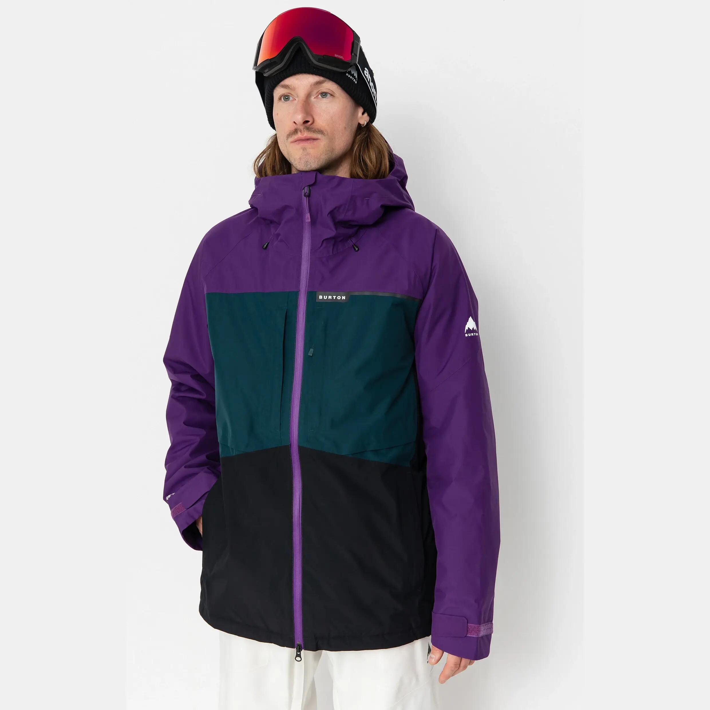 Chaqueta de snowboard con capucha Burton Pillowline GORE-TEX Imperial Púrpura 2/3