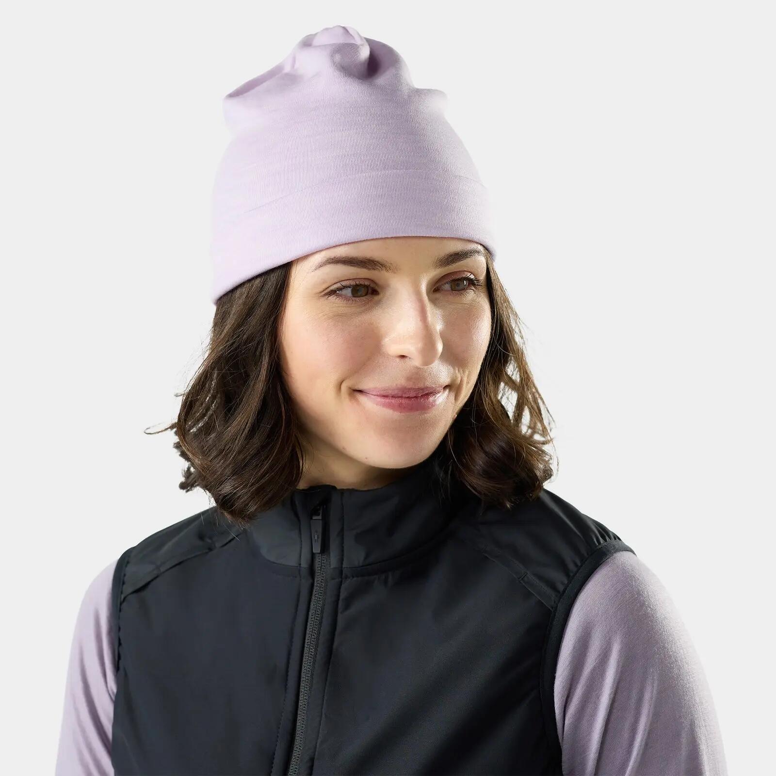 Căciulă Merino Smartwool Thermal Beanie - mov Lavender Sky Heather 2/3