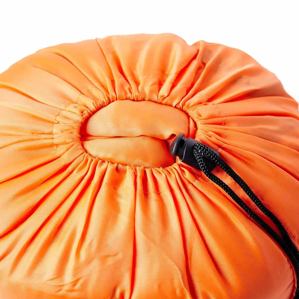 Sac de couchage adulte 3-4 saisons VidaXL 5-15°C orange noir 3/5