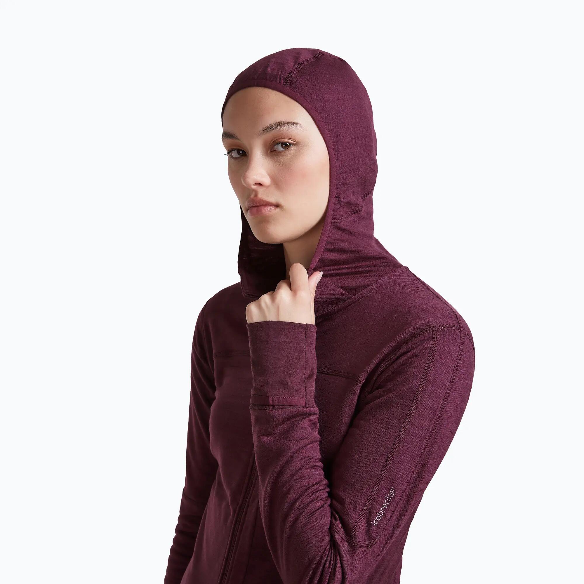 Casaco c/ capuz mulher Icebreaker Merino 300 Realfleece Descender Zip Hoodie 5/7
