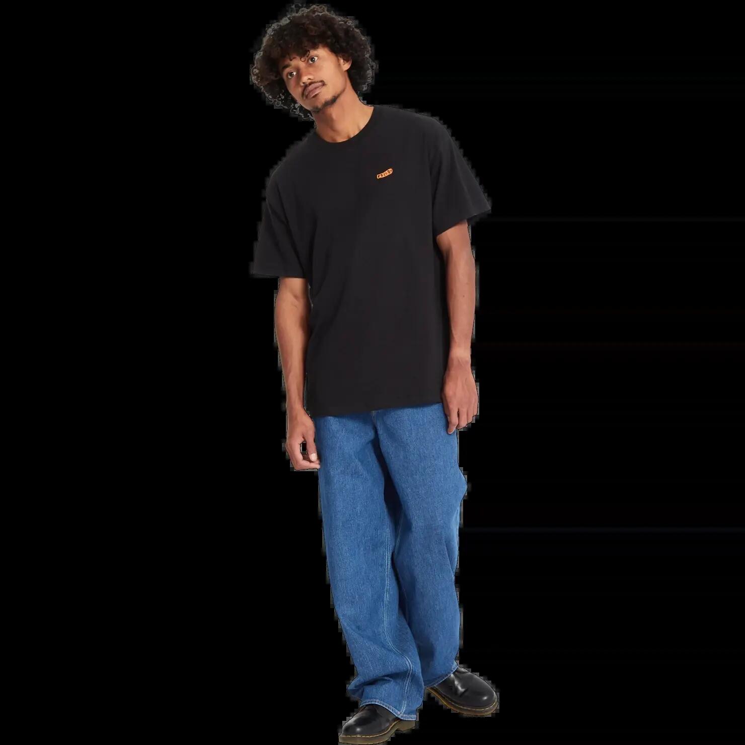 T-shirt Volcom PISTOL STONE LSE SST Noir 5/5