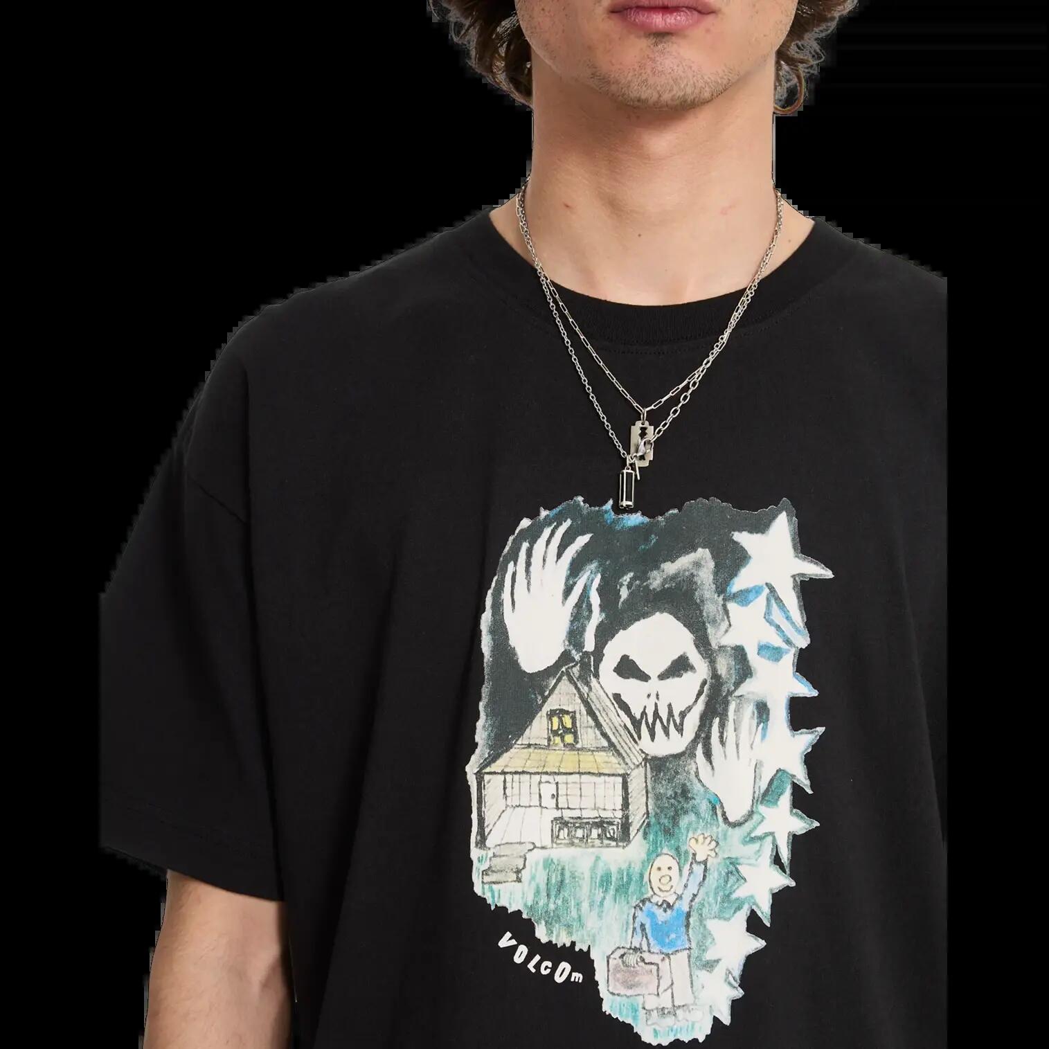 Camiseta Volcom FA ISSAM AUPTEL Negro Marrón Cortiza 4/5