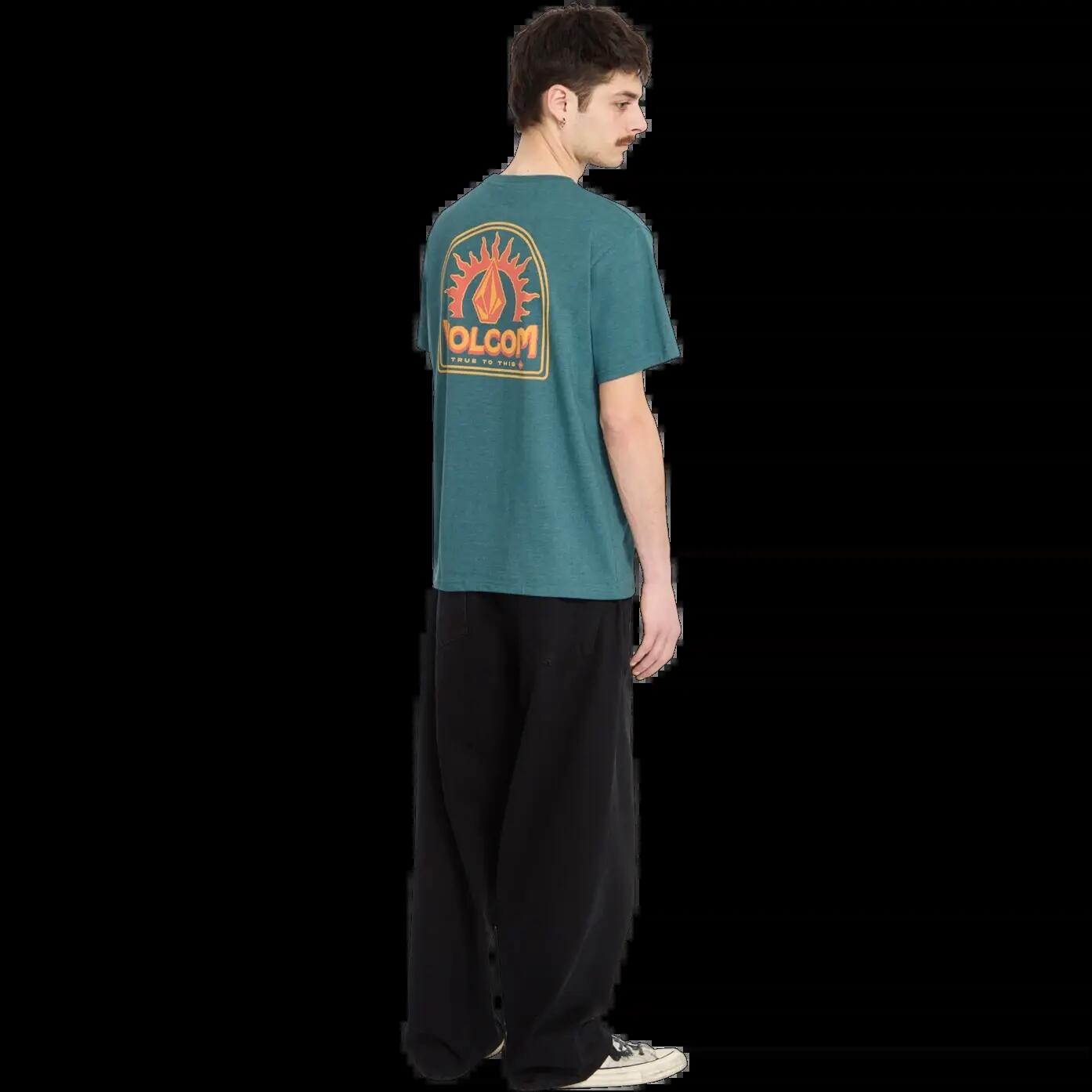 Camiseta Volcom SOLSTICE HTH SST Verde Fusil 5/6