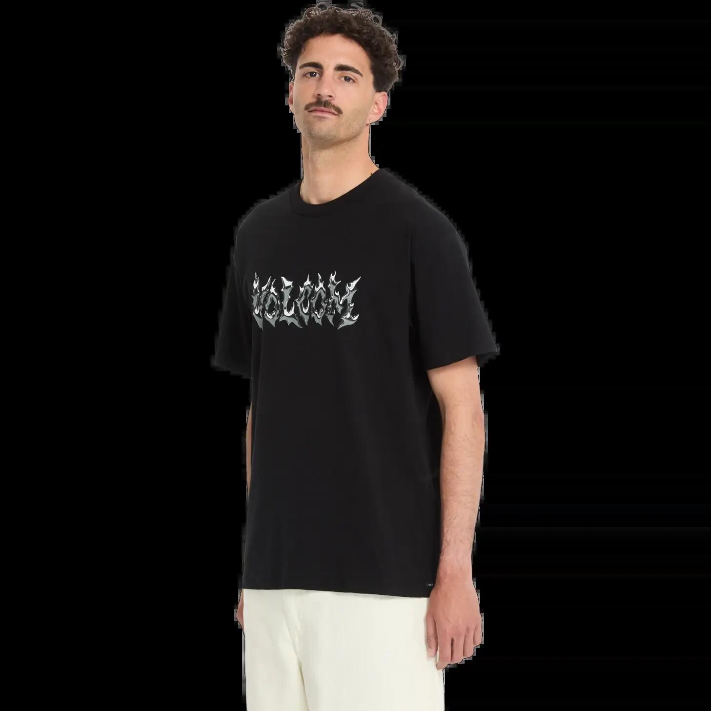 T-shirt Volcom SLAG SST Preto 3/5