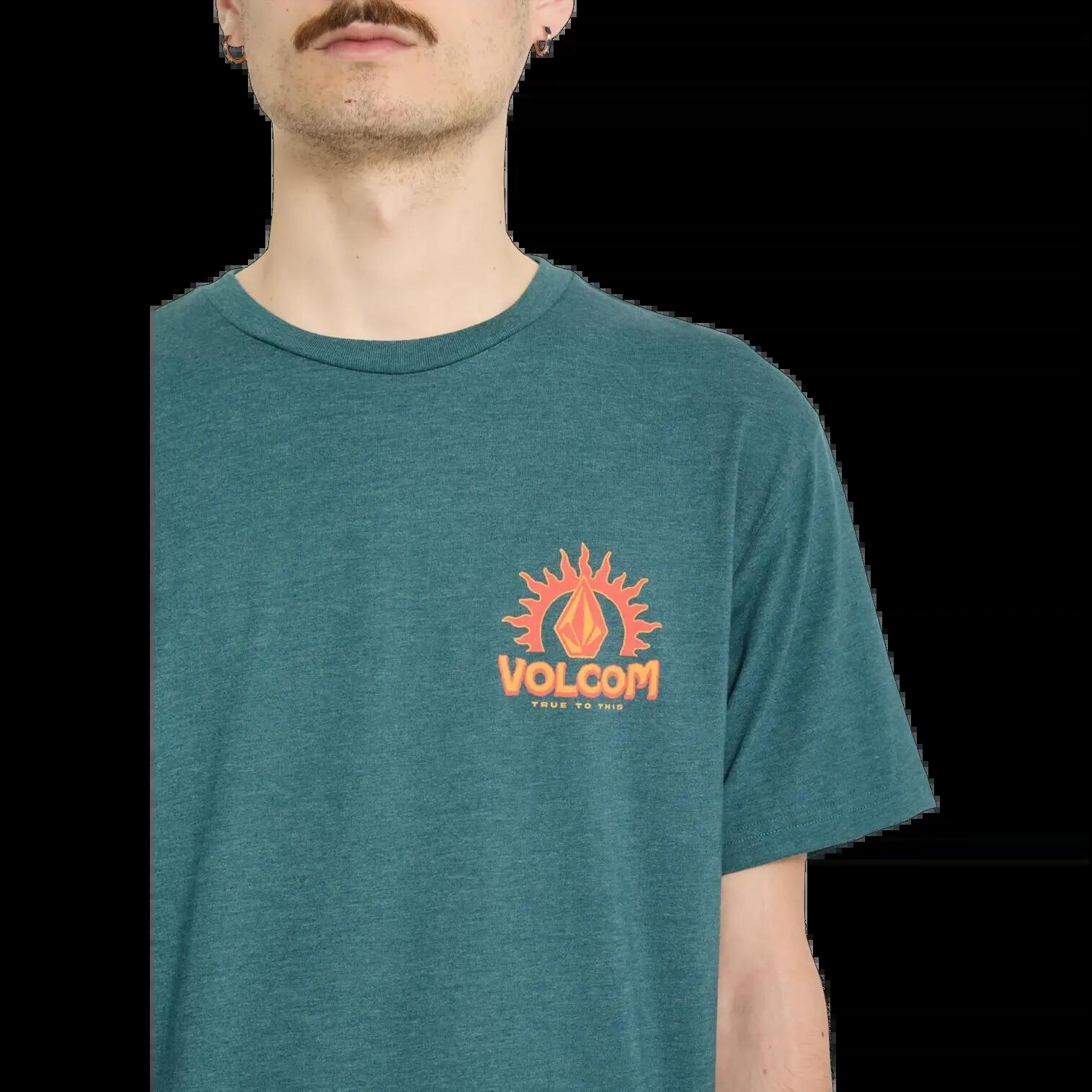 Camiseta Volcom SOLSTICE HTH SST Verde Fusil 4/6