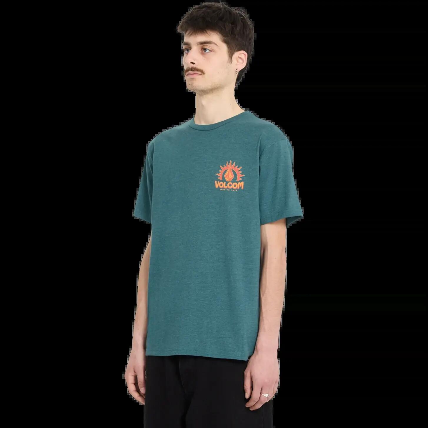 Camiseta Volcom SOLSTICE HTH SST Verde Fusil 3/6