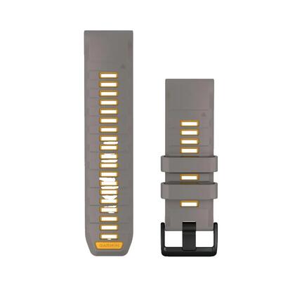 Armband Garmin QuickFit Silikon Silber/Gelb
