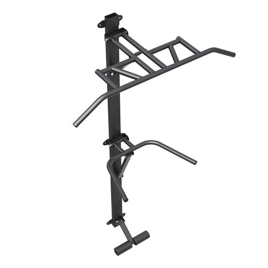 Station de traction et dips murale pliable, 200 kg