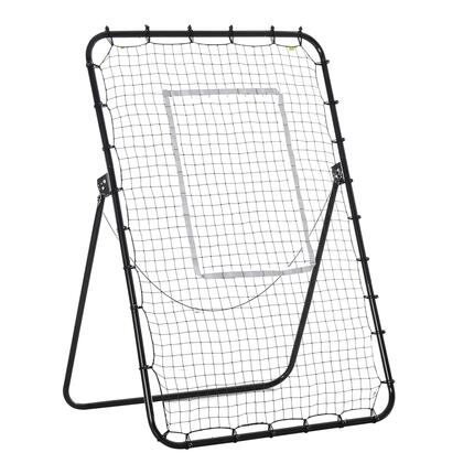 Filet de rebond pour football, angle et hauteur réglables, rebondisseur, noir