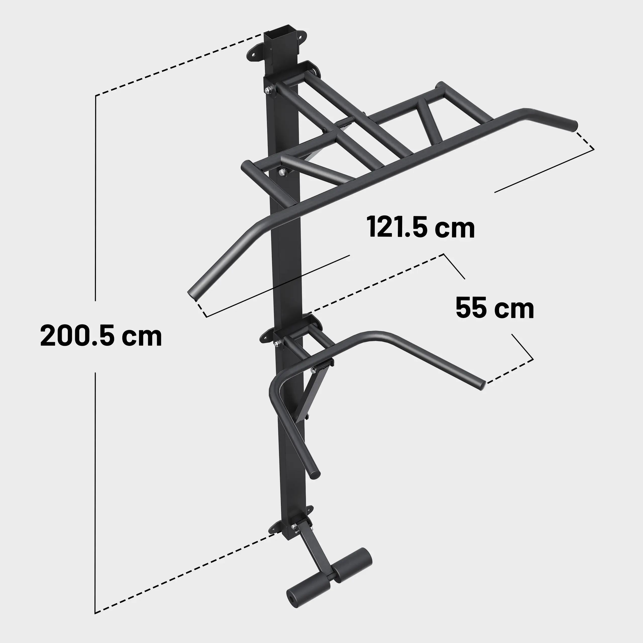 Klimmzug Dip Station klappbar für die Wand, bis 200 kg 6/6