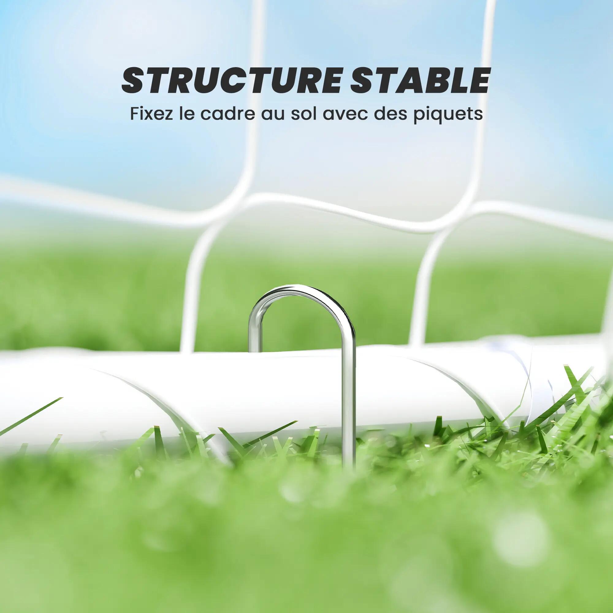 But de football - cage de foot - but d'entrainement dim. 301L x 120l x 200H cm 7/9